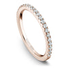 Rose gold matching band with 20 round diamonds 
