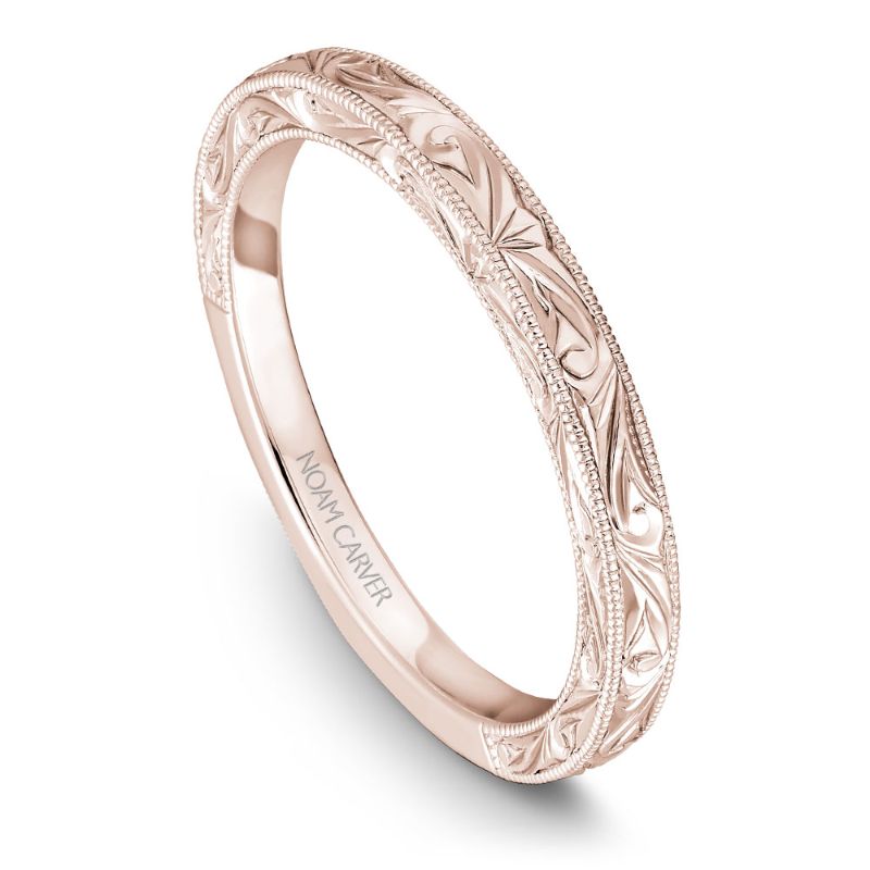 Roseg old hand engraved matching band