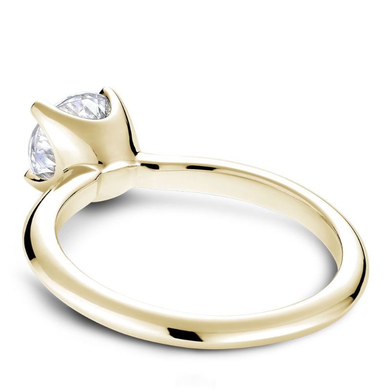 Noam Carver 18K Yellow Gold Round Brilliant Solitaire Engagement Ring Semi-Mounting -  B027-01YA