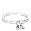 White gold solitaire engagement ring