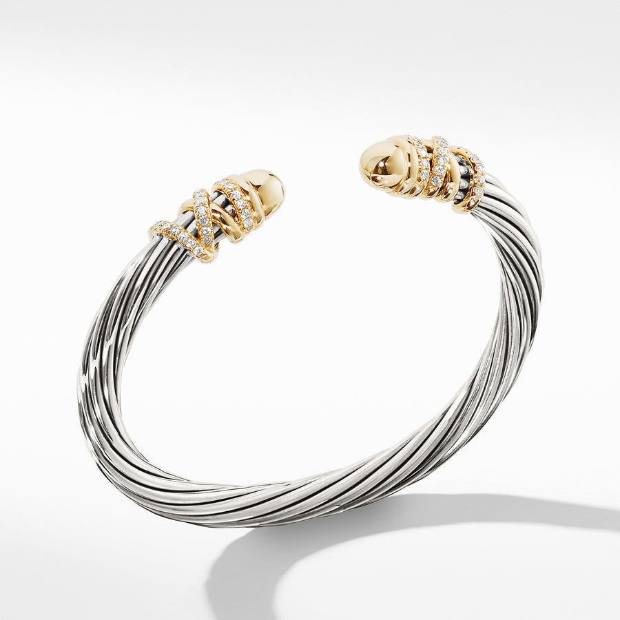 David Yurman Helena Bracelet with Gold Dome and Diamonds- B14212DS8DGGDI