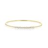 Yellow gold diamond Enchanted wire strap bracelet, (0.93 ctw). Escape into an everyday fairytale.