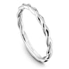 White gold twist matching band