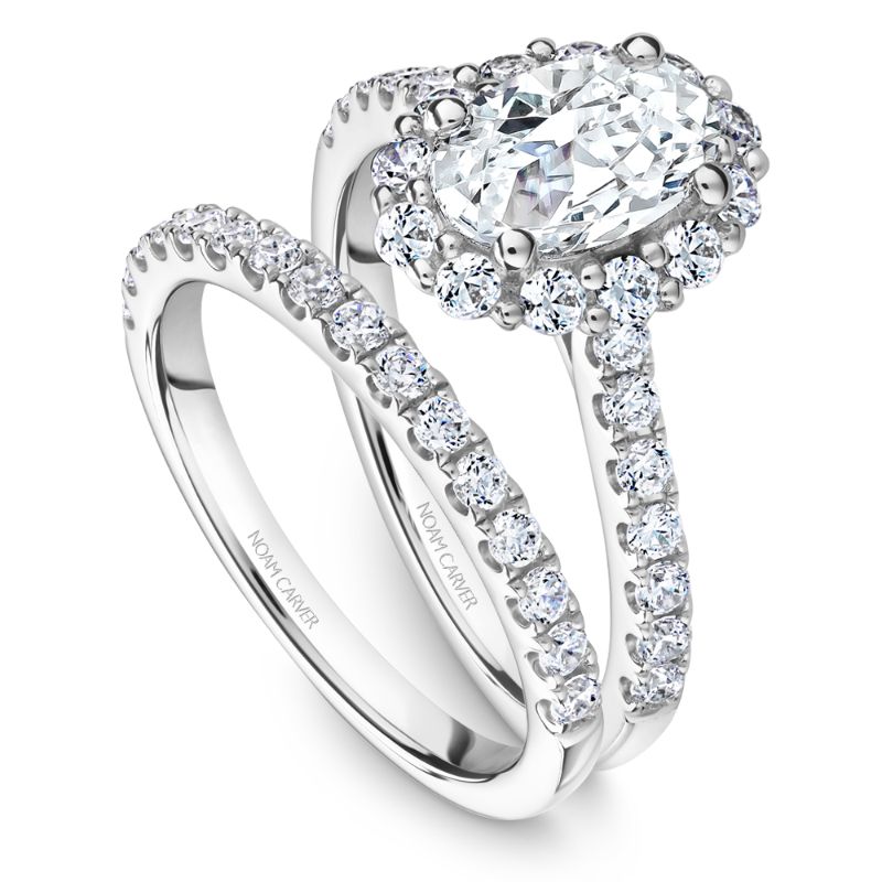 Noam Carver 14K White Gold Diamond Wedding Band -  B189-01WM