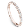 Rose gold matching band with 27 round diamonds