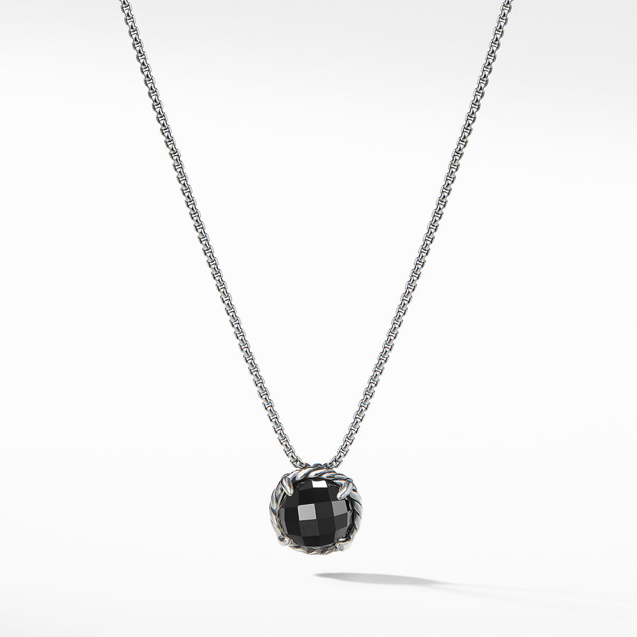 David Yurman Chatelaine Pendant Necklace with Black Onyx - N11982SSABO17