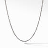 Sterling silverSmall box chain, 2.7mm wideLobster clasp