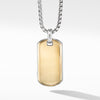Streamline? Tag with 18K Yellow Gold
