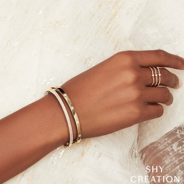 14K Yellow Gold 0.38ctw Diamond Bangle- SC55004067ZS
