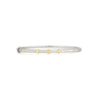 From the Mixed Metal Collection, the Mixed Metal Beaded Trio Bangle features 18k yellow and sterling silver with the signature brushed JFJ finish.Metal	18K Yellow Gold, Sterling SilverWidth	3 mm