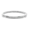 A great addition to any stacked look! This 18K White Gold bar bracelet has 0.53ctw Diamonds.