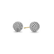 Versatile stud earrings with signature LAGOS details. Classic Caviar beads in sterling silver. Finished with 14k gold post backing.- Sterling Silver- 14K Gold Post- Diameter 10mm- STYLE #: 01-80758-10