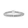 Seven smooth stations highlight the sterling silver Caviar beading on this signature bracelet. Finished with a box clasp that displays the LAGOS crest.- Sterling Silver- Box Clasp- Rope Width 6mm- STYLE #: 05-80602-7