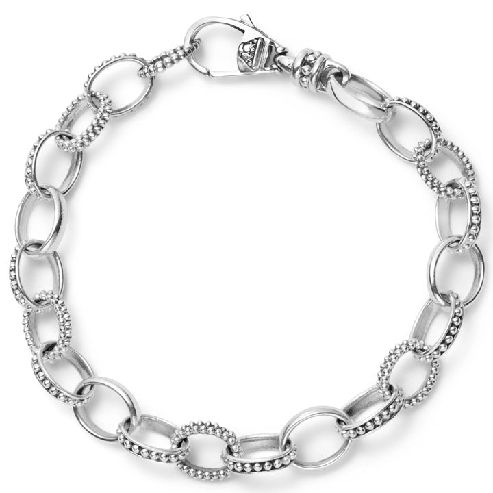 Lagos Signature Caviar Bead Link Bracelet - 05-81038-7