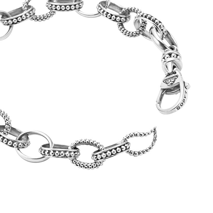 Lagos Signature Caviar Bead Link Bracelet - 05-81038-7