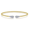 14k Yellow Gold Diamond Bangle