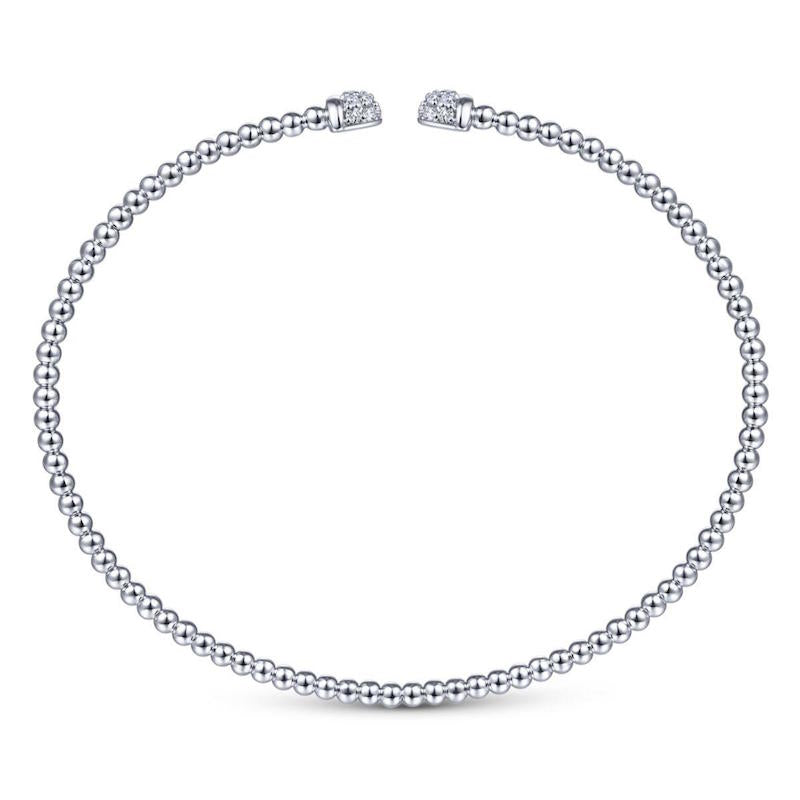Gabriel & Co 14k White Gold Bujukan Cuff Bracelet- BG4248-65W45JJ