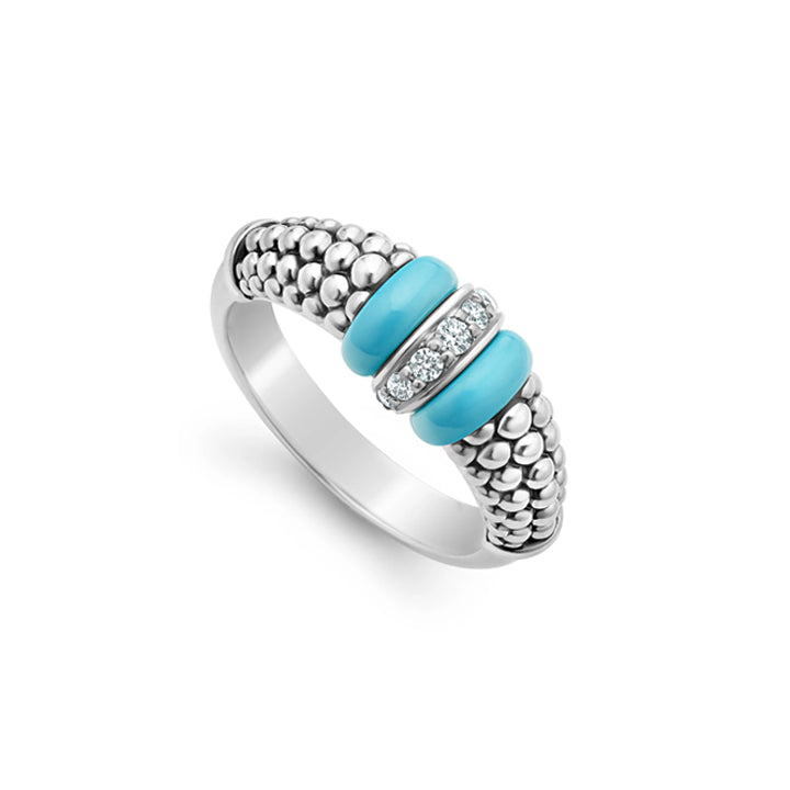 Lagos Blue Caviar Diamond Ring - 02-80732-CT7