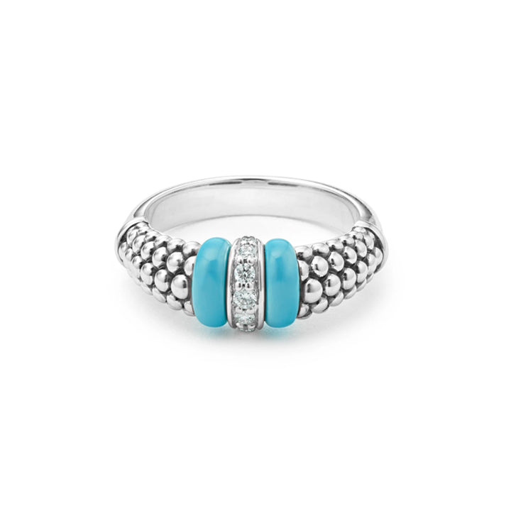 Lagos Blue Caviar Diamond Ring - 02-80732-CT7