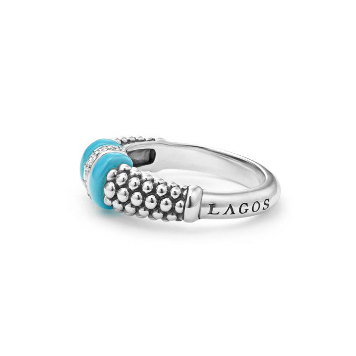 Lagos Blue Caviar Diamond Ring - 02-80732-CT7