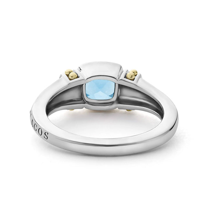 Lagos Caviar Color Swiss Blue Topaz Ring - 02-80700-B6