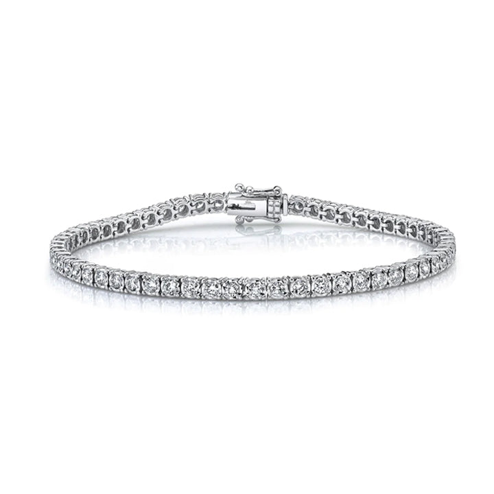 14K White Gold 2.02ctw Diamond Tennis Bracelet - 190043