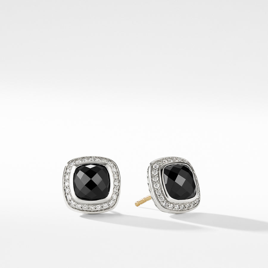 David Yurman Earrings with Black Onyx and Diamonds - E12310DSSABODI-883932682243
