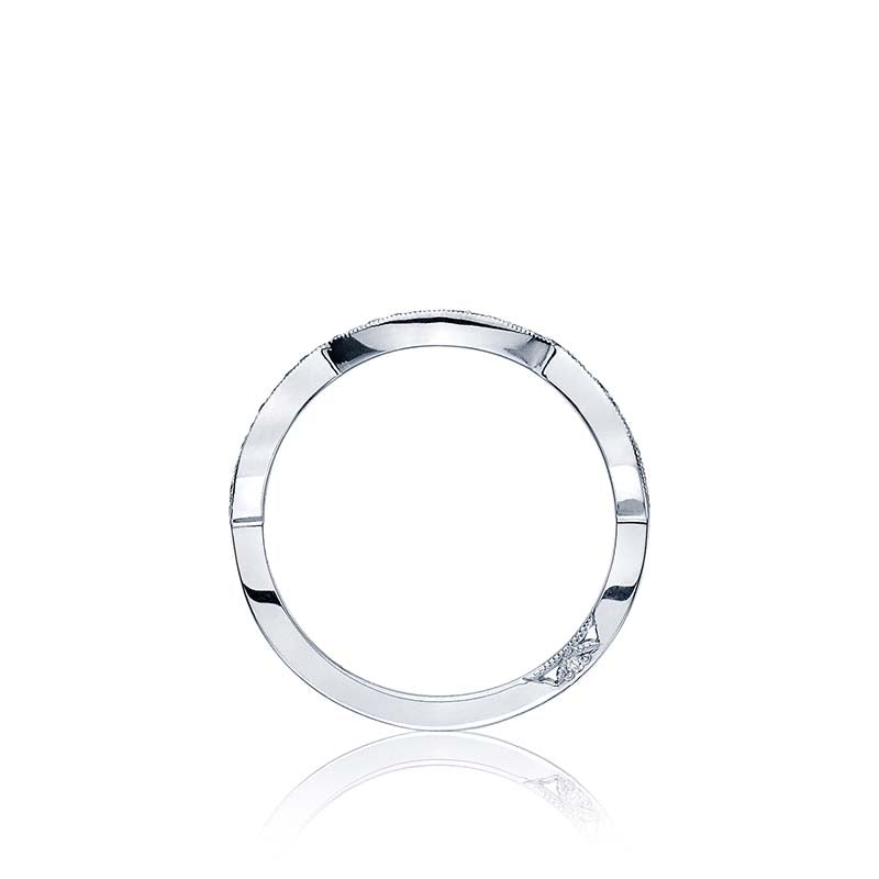 Tacori Platinum Ribbon Curved Wedding Band - 2565B-1