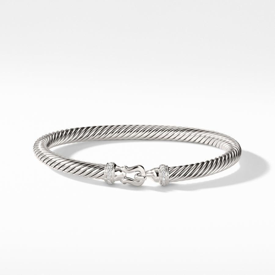 David Yurman Cable Buckle Bracelet with Diamonds - B09308DSSADI-883932159134