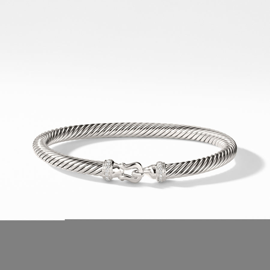 David Yurman Cable Buckle Bracelet with Diamonds - B09308DSSADI-883932159134
