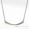 Crossover Bar Necklace with 18K Gold