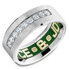 A hand painted enamel Carlex with a custom engraving of your chosen date or message. Enamel is available in black, green or blue. This ring is available in 18K (White, Yellow & Rose) gold & Platinum 950.