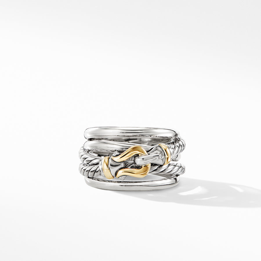 David Yurman Buckle Ring with 18K Yellow Gold - R14362 S8