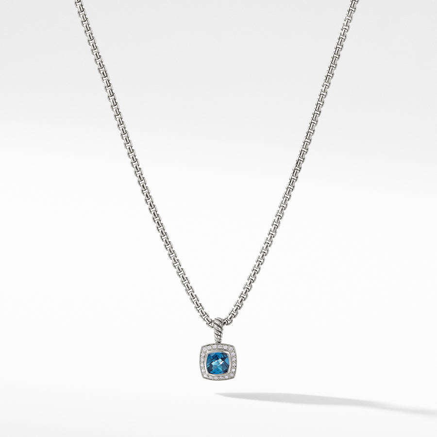 Pendant Necklace with Hampton Blue Topaz and Diamonds