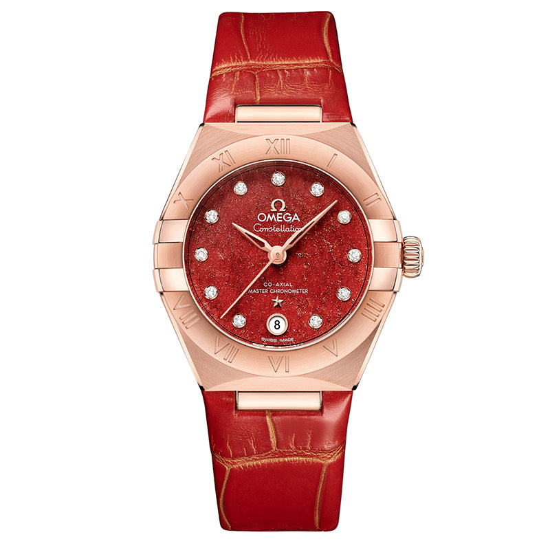Omega Constellation Co-Axial Master Chronometer 29mm Red Adventurine- 131.53.29.20.99.003
