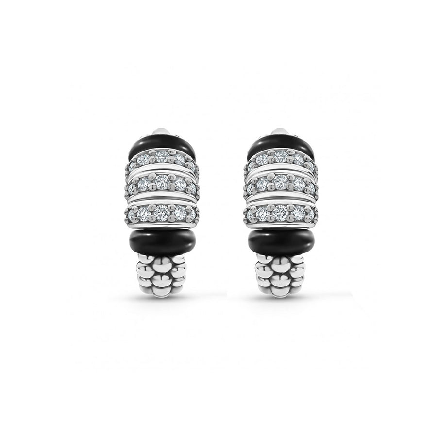 Lagos Black Caviar Diamond Earrings- 01-81923