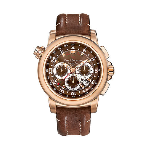 An exquisite watch will never fail to express sophistication and style- and this timepiece from Carl F Bucherer brings you just that. This Gents watch can definitely be an awe-striking piece once you lay eyes upon it. 18 K rose gold Screw-down crown Sapphire crystal with anti-reflective coating on both sides Water-resistant to 50 m (5 atm) Diameter 46.6 mm Height 15.5 mm