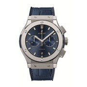 An exquisite timepiece will always deliver sophistication and style- and this timepiece from Hublot gives you just that. This Unisex watch can surely be an awe-striking piece once you lay eyes upon it. With a Polished bezel, this beauty represents thorough craftsmanship. The Titanium case that houses this  pieces  mechanism is also evidence of the quality that comes from this stylish item. The contrasting Blue dial color adds a pronounced sense of luxury. Also important to note is the Scratch re