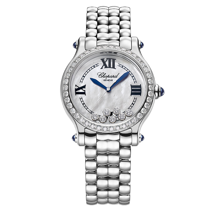 Chopard Stainless Steel Diamond Happy Sport 33mm Limited Edition Ladies Watch - 278610-3002