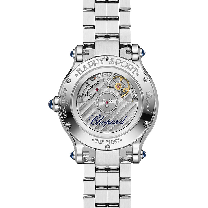 Chopard Stainless Steel Diamond Happy Sport 33mm Limited Edition Ladies Watch - 278610-3002