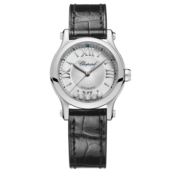 Chopard Stainless Steel Happy Sport 30mm Automatic Ladies Watch - 278573-3011