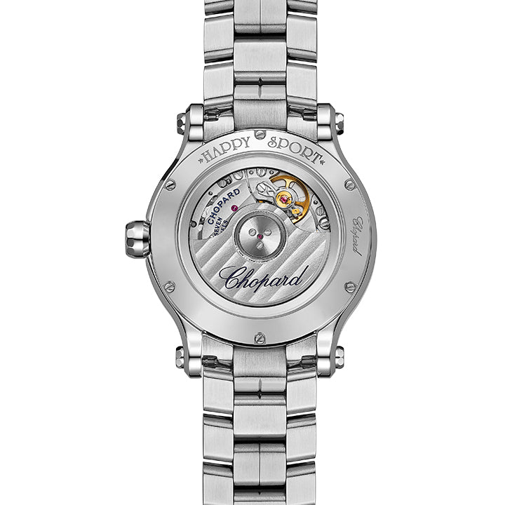 Chopard Stainless Steel Happy Sport 33mm Automatic Ladies Watch - 278608-3002