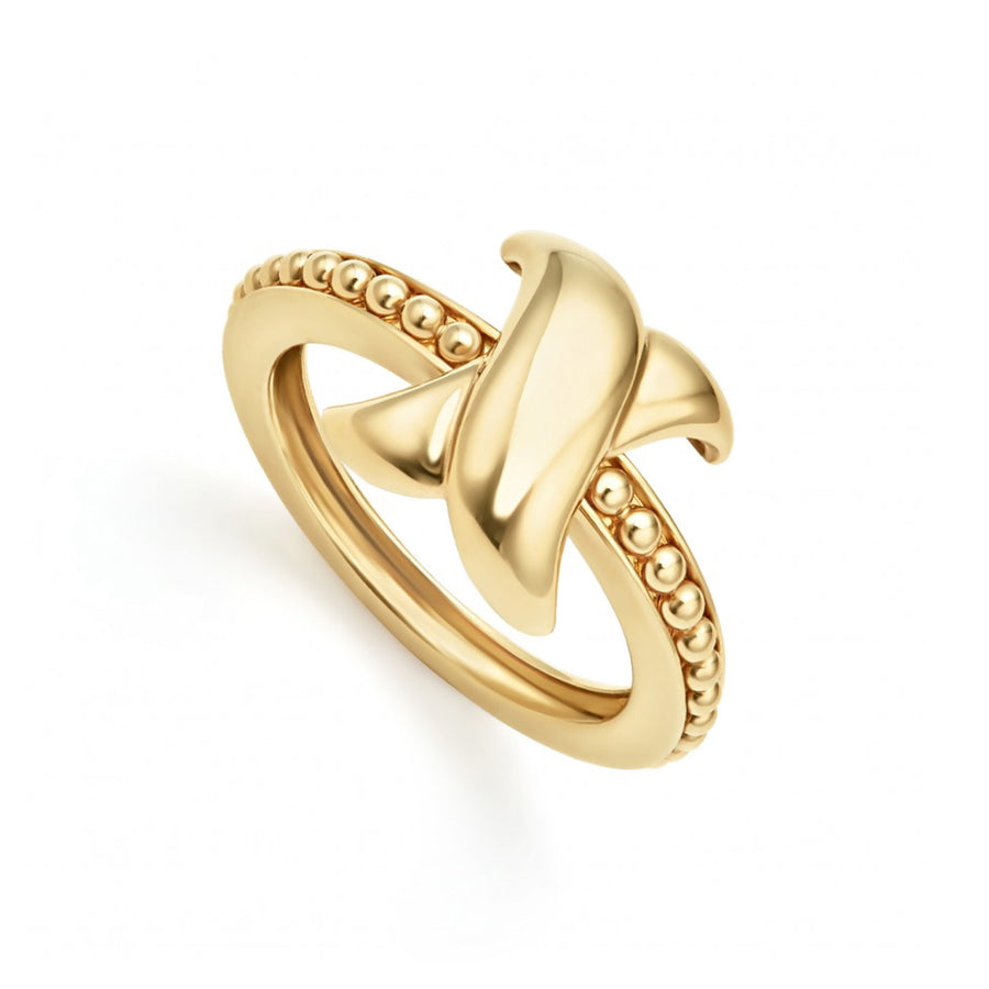 Lagos Caviar Gold Stacking Ring Set- 02-10300