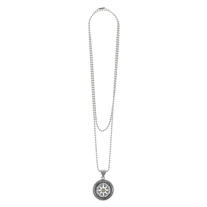 Lagos Sterling Silver Caviar Ball Pendant Necklace, 34