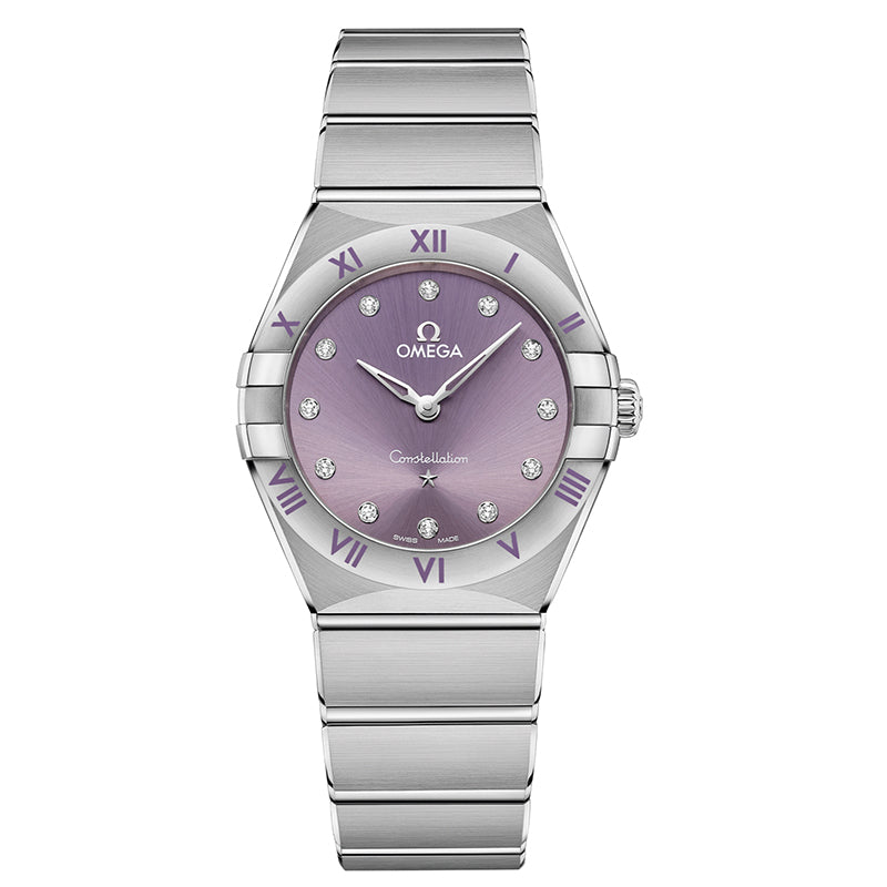 Omega Constellation Quartz 28mm Purple- 131.10.28.60.60.002