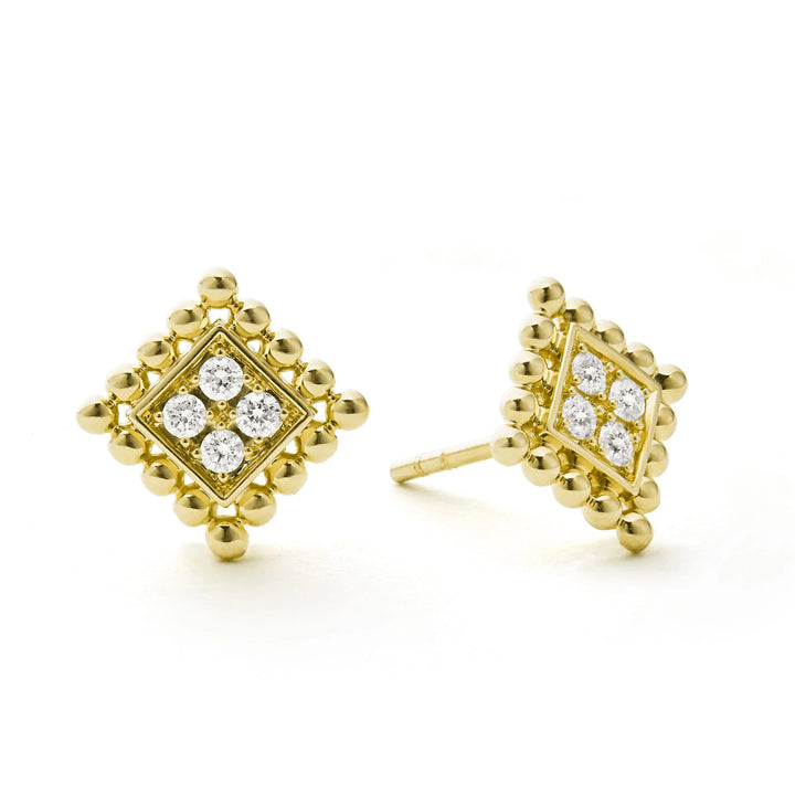 Lagos Covet 18K Gold Diamond Earrings - 01-11028-DD