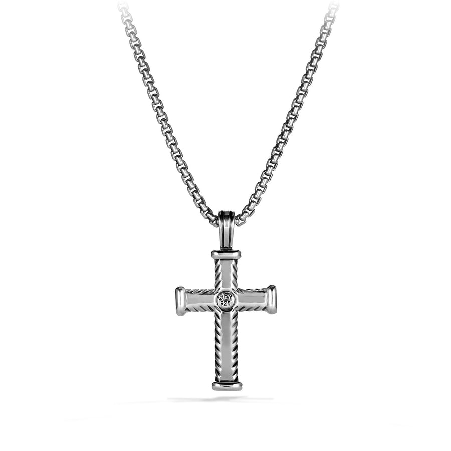 David Yurman Chevron Cross with Black Diamonds - D05039MSSABD-883932202748