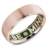 A hand painted enamel Carlex with a custom engraving of your chosen date or message. Enamel is available in black, green or blue. This ring is available in 18K (White, Yellow & Rose) gold & Platinum 950.