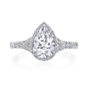 The prettiest new engagement ring from our iconic Dantela collection, the foundation of this ring reaches towards the pear shape center with open arms.Diamond Total Carat Weight (not including center diamond): 0.42ctw*Price varies depending on center stone carat weight.
