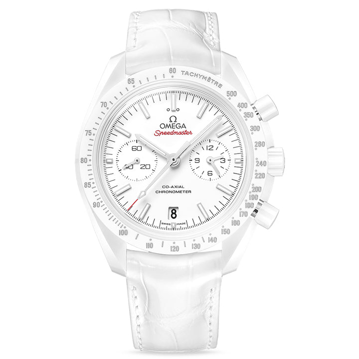 Omega Speedmaster Dark Side of the Moon Co-Axial Chronometer Chronograph White Ceramic - 311.93.44.51.04.002